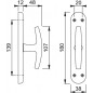 Hoppe - Maniglia Cremonese Per Finestra - Serie Tokyo - M0697/369KF