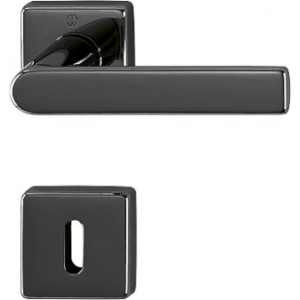 Maniglia Per Porta - Hoppe - Los Angeles - M1642/843k/843KS F96-R aspetto nero lucido