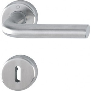 Hoppe Door handle Essen series E1555Z/17K/17KS F69 steel
