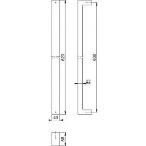 Hoppe - Steel Pull Door Handle - E5095 Series