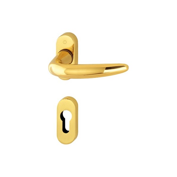 Hoppe - Patio Door Handles - Atlanta M1530/30P/30PS F71 shiny gold