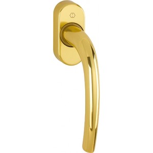 Hoppe door handles LOS ANGELES with thin round rose gold 2 mm - satin brass  - Resista®