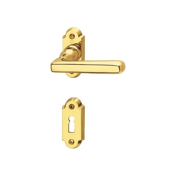 Hoppe - Door Handle - Basel Series - M159/36-2/36S-2 F71 shiny gold
