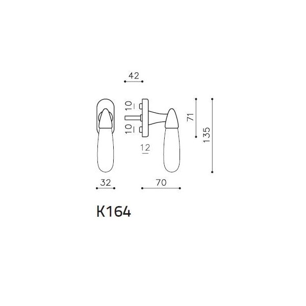 Olivari - Tilt and turn window handle - Aurora K164