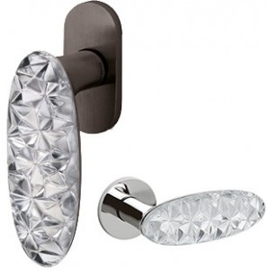 Olivari - Tilt and turn window handle - Crystal Diamond C6 bright chrome