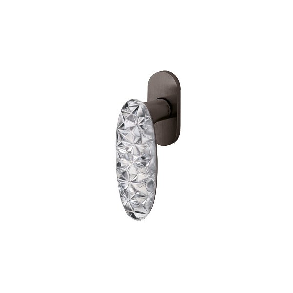 Olivari - Tilt and turn window handle - Crystal Diamond U6 superAnthracite satin