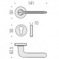 Colombo Design - Door Handle - Roboquattro ID41-R