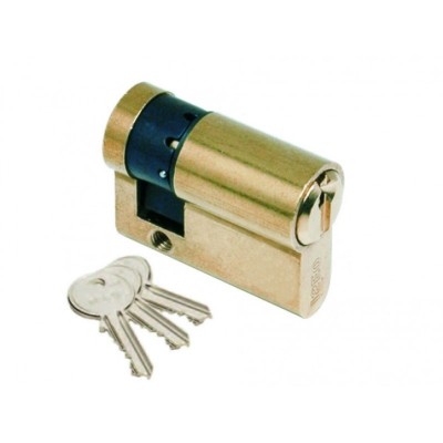 SINGLE PROFILE BRASS CYLINDER 'F5' ISEO 40 mm (25+10+5)