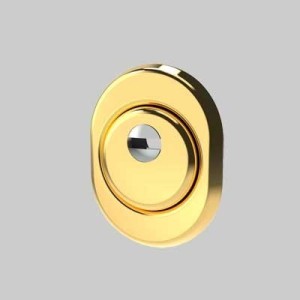 DEFENDER FOR MOTTURA ARMORED DOORS H. 22 mm - Col. Gold