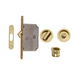 KIT FOR SLIDING DOORS - PANEL ONLY FROSIO BORTOLO Polished brass