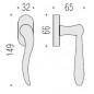 Colombo Design - Tilt and turn window handle - Peter ID12-DK