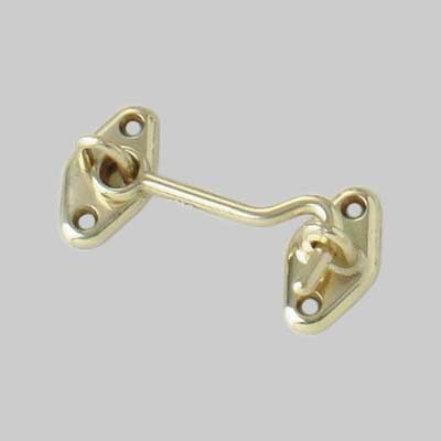 SHUTTER HOLDER HOOK 60 mm - Polished brass