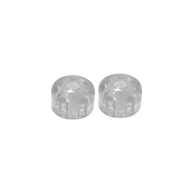 ROUND BUFFER Transparent - blister of 2 pieces