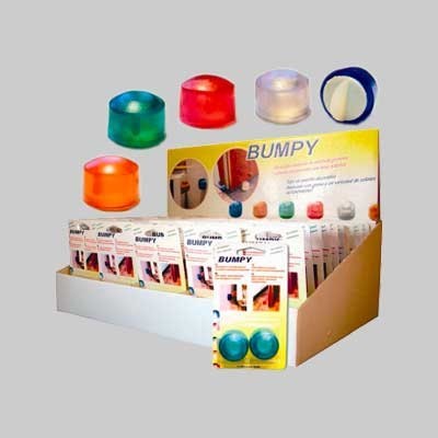 'BUMPY' BUMPERS Neutral transparent - blister of 2 pieces