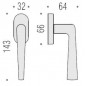 Colombo Design - Tilt and turn window handle - Robotre CD92-DK