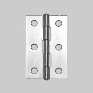 NARROW STAINLESS STEEL HINGE 50x30 mm