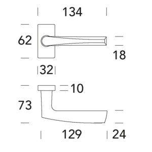 Reguitti - Door Handle with Narrow profile - Golf J15MRQ86