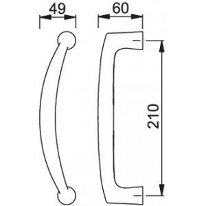 Pull handle - Hoppe - Vitoria - M515LG