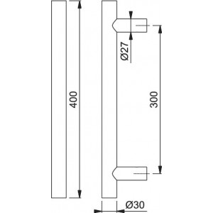 HOPPE - Steel Pull Door Handle - E5011 Series