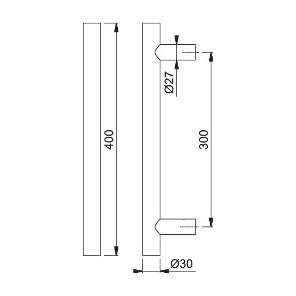 HOPPE - Steel Pull Door Handle - E5011 Series
