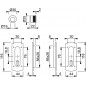 Hoppe - Maniglia Per Porta Scorrevole Foro Chiave - Kit Rettangolare M463