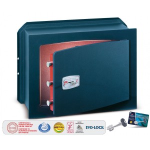 Technomax - Wall Safe With Key - Gold Key Series - H 210 x W 340 x D 150 MM