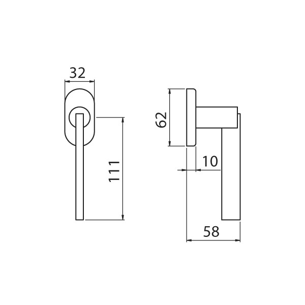 Ghidini - Tilt and turn window handle - Galileo Q7-40