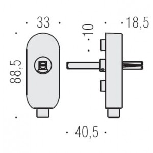 Colombo Design - Dispositivo Con Bloccaggio a Chiave - CD02 DK-LOCK