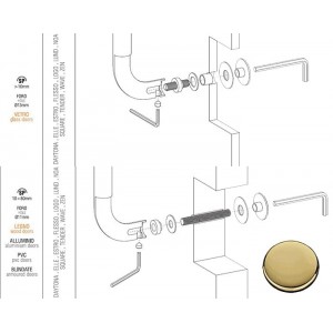 Colombo Design - Single Pull-Bolt Trough - KIT PS