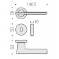 Colombo Design - Maniglia Per Porta - Alatò JP11-R