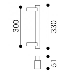 Arieni - Square Pull Handle - Sirio Series 9059