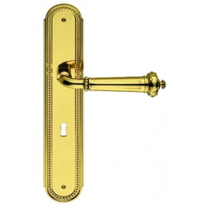 Antologhia Door Handle With Plate Byblos KBY11P polished gold